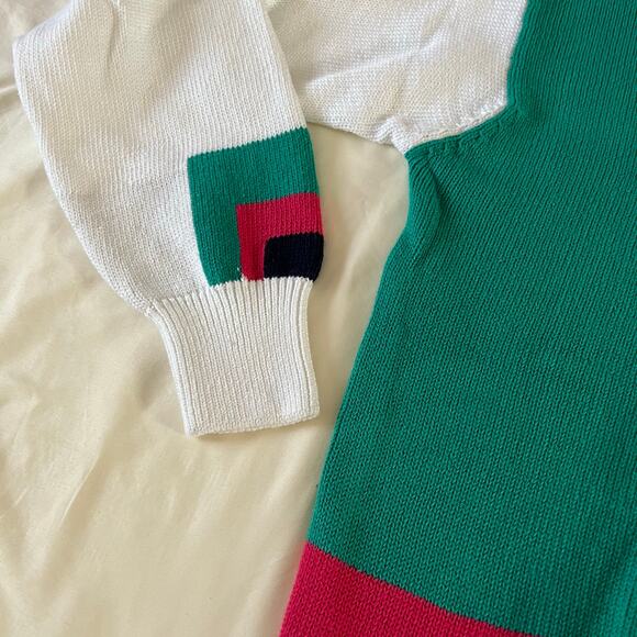 NWT La Mode Colorblock Pullover Sweater Men's XXL 90s Grunge Skater Preppy Y2K - Picture 4 of 7